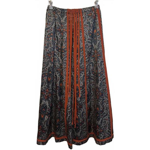 Chessa Davis Dresses & Skirts - Vintage Chessa Davis Boho Paisley Print Long Skirt size M
